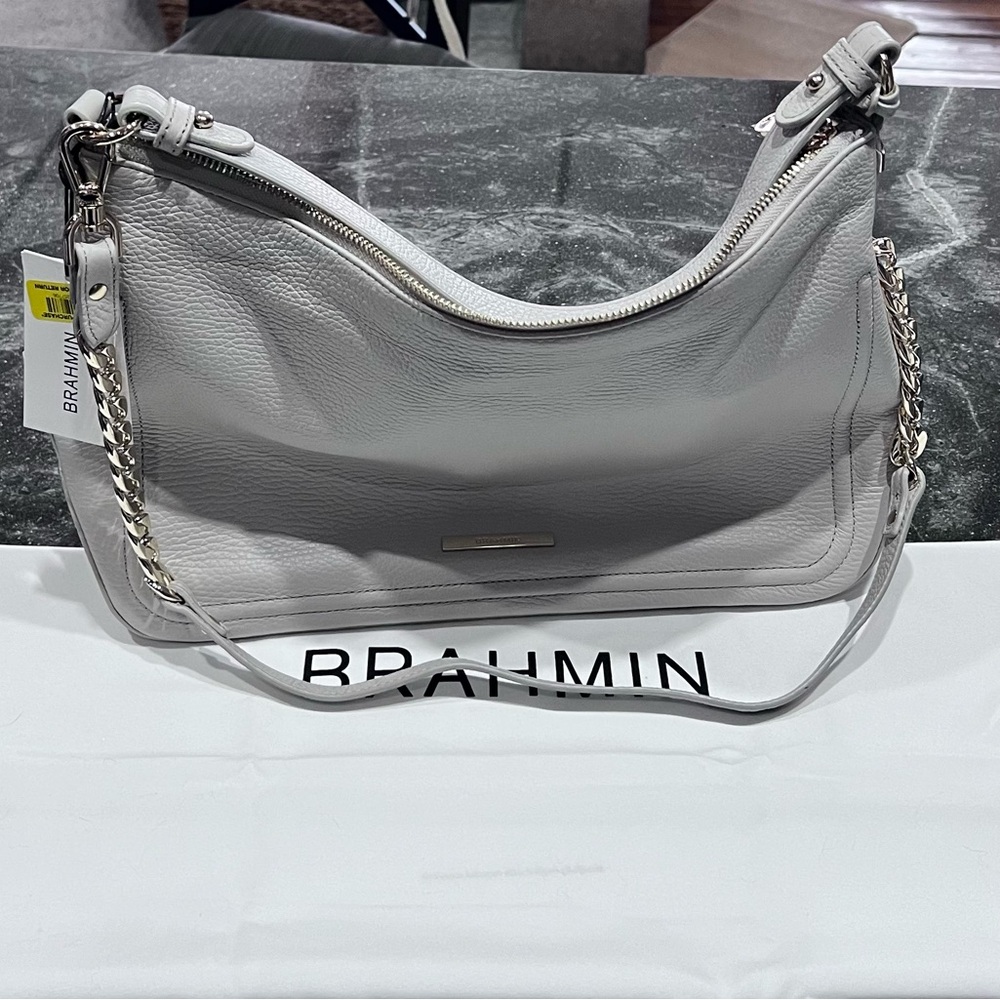 Brahmin Heather Latte Velouria NWT - Picture 2 of 9